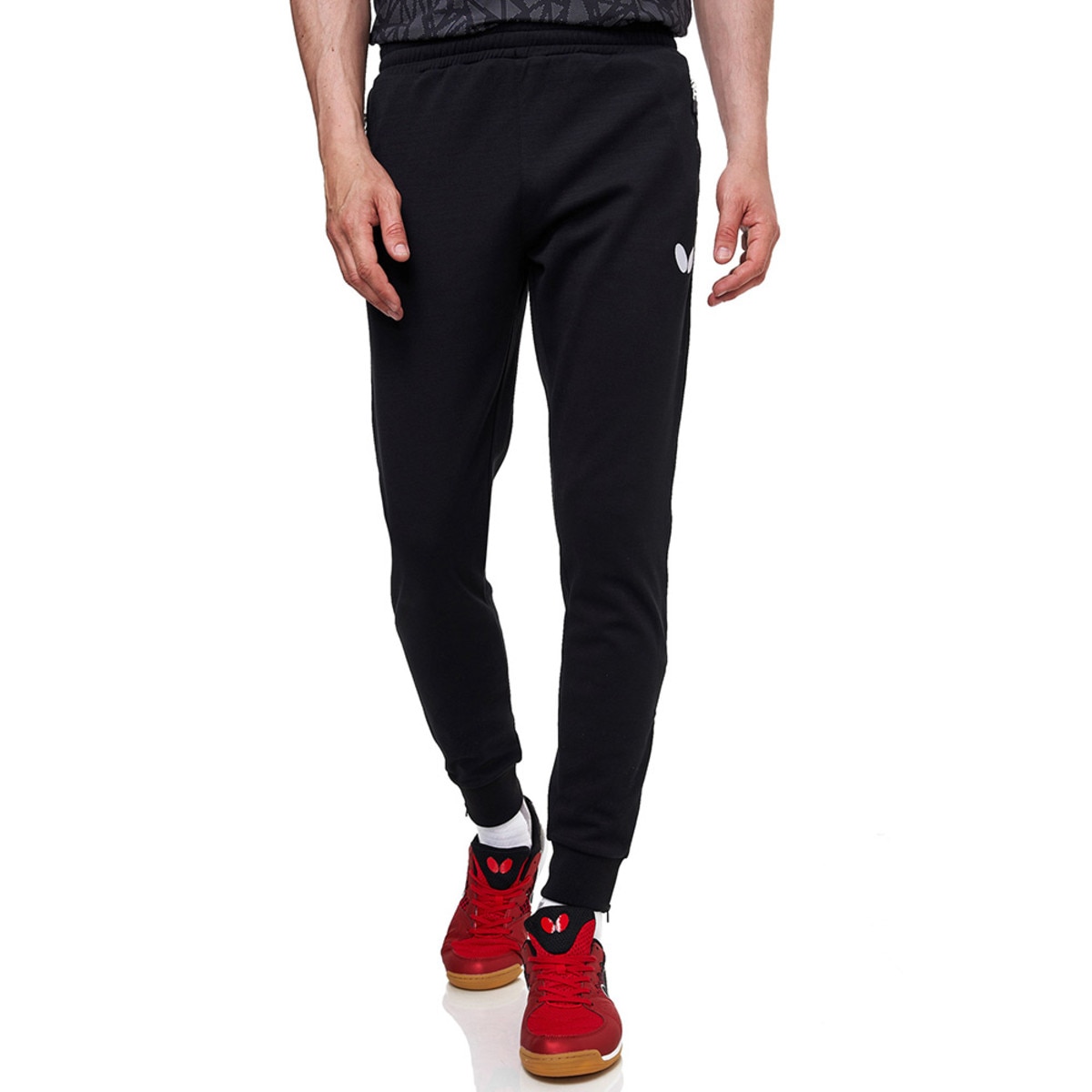 Higo Tracksuit Pants: Black, Model